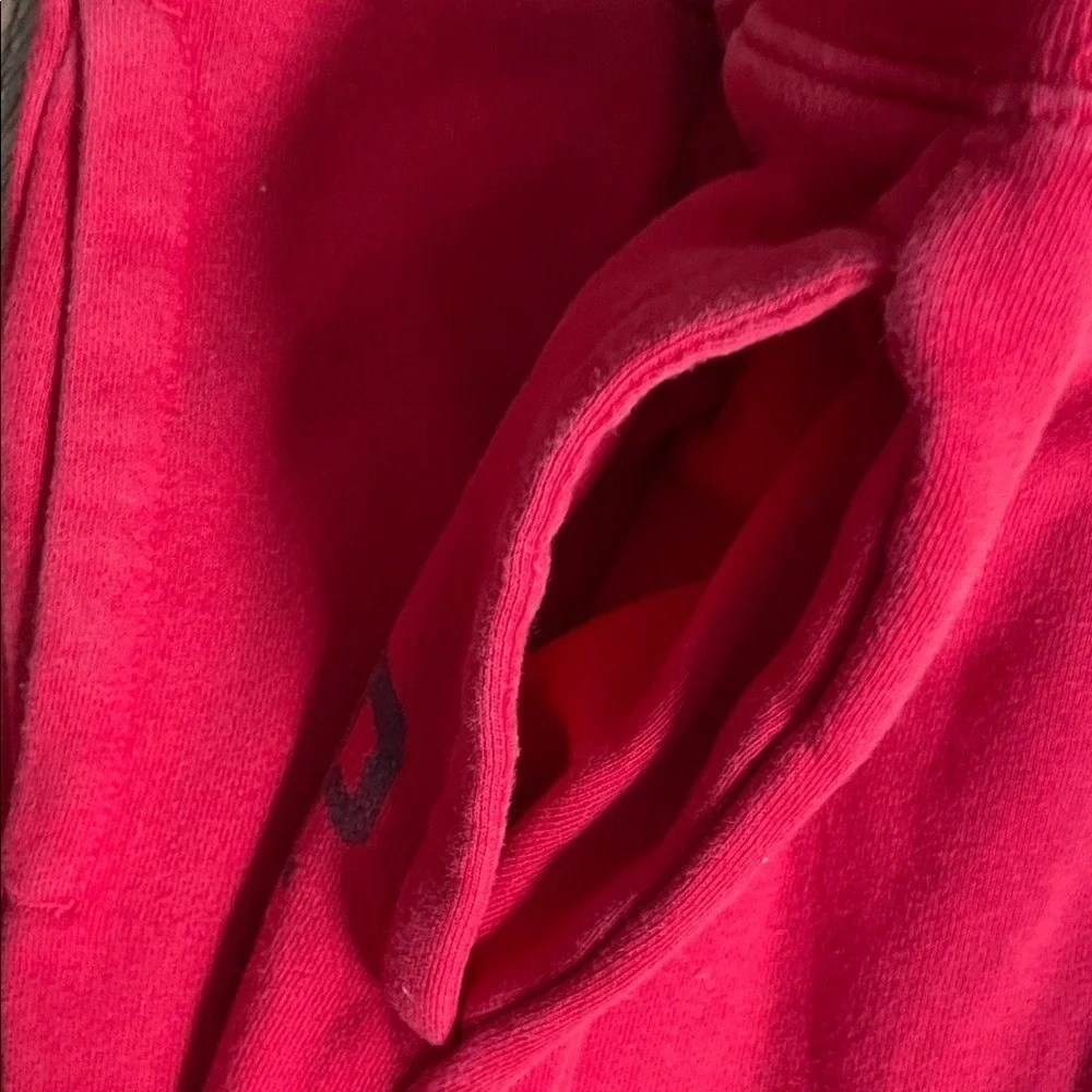 Gap Sweatpants Kids XL 12 Red Good Fleece Lined Logo‎ Joggers